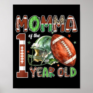 Mama van de One-A-Saurus 1e verjaardag jongen Poster