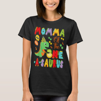 Mama van de One-A-Saurus 1e verjaardag jongen T-shirt