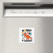 Mama van de One-a-saurus 2de verjaardag Dinosaur P Magneet (Insitu (Vaatwasser))