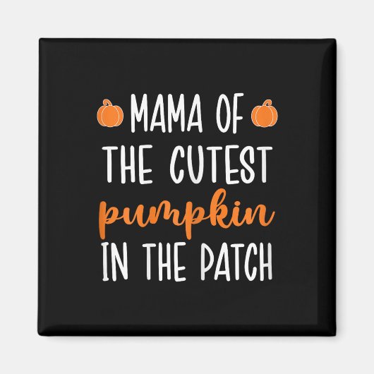 Mama van de Schattigee pompoen in de patch Hallowe Magneet (Voorkant)
