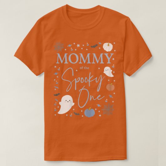 Mama van de Spooky One First Birthday Boy T-shirt (Design voorkant)