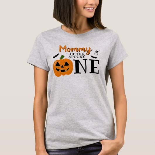 Mama van de Spooky One Halloween 1st Birthday T-shirt (Voorkant)
