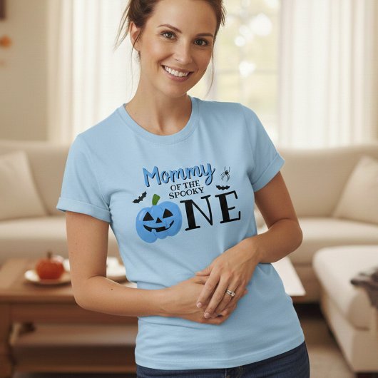 Mama van de Spooky One Halloween 1st Birthday T-shirt