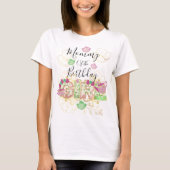 Mama van de Tea Party Birthday Girl |Floral T-shirt (Voorkant)