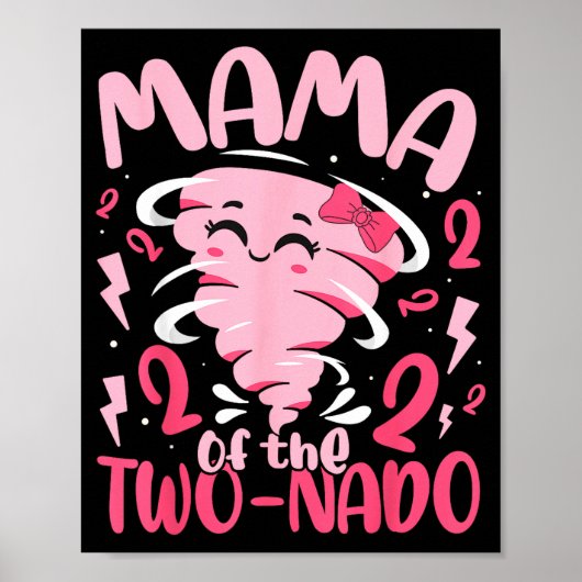 Mama van de tweeling tweeduizend-tornado thema 2e  poster (Voorkant)