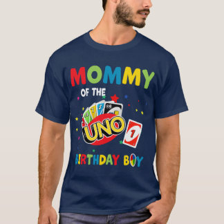 Mama Van De Uno Verjaardag Jongen Uno Verjaardag J T-shirt