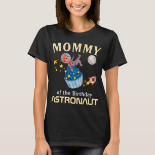 Mama van de verjaardag Astronaut Family Match T-shirt