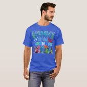 Mama van de verjaardag Boy Aquarium Zee Animals Ma T-shirt (Voorkant volledig)