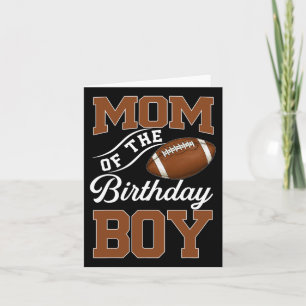 Mama van de verjaardag Boy Football thema Party Fa Kaart