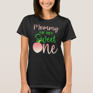 Mama van de verjaardag een perzik 1e zomer fruit f t-shirt