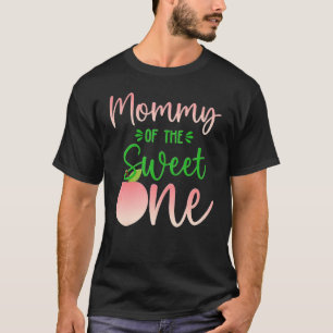 Mama van de verjaardag een perzik 1e zomer fruit f t-shirt