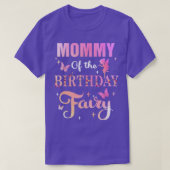mama van de verjaardag fee prinses meisje party de t-shirt (Design voorkant)
