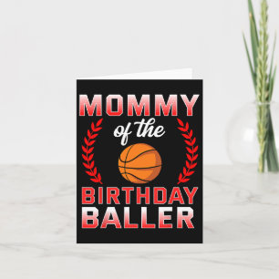 Mama van de Verjaardag Jongen Bysketbyll Bday Cele Kaart