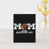 Mama van de Verjaardag Jongen Football Liefhebber  Kaart (Gele Bloem)