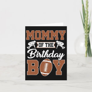 Mama van de Verjaardag Jongen Football Party Famil Kaart