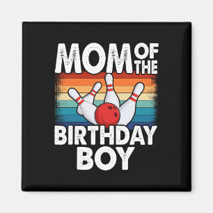 Mama van de verjaardag jongen matching familie bow magneet