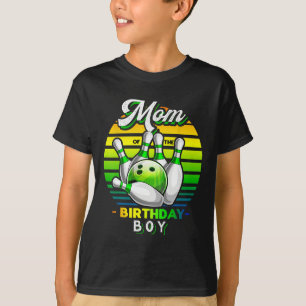 Mama van de verjaardag jongen matching familie bow t-shirt
