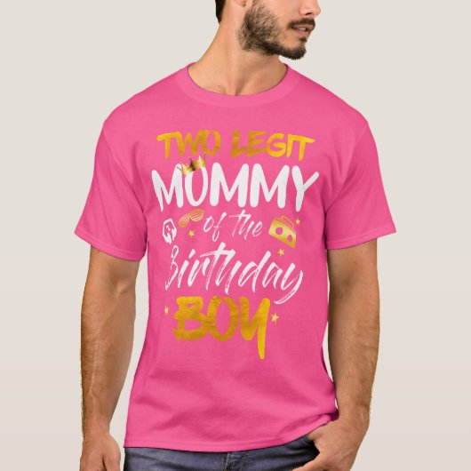 Mama van de Verjaardag Jongen Shirt 2e Verjaardag  (Voorkant)