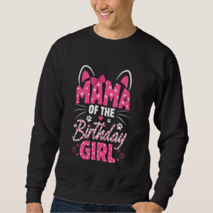 Mama van de verjaardag meisje kat Kat familie Matc Trui