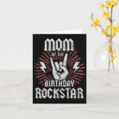 Mama van de verjaardag Rockstar Matching Rock Kaart (Gele Bloem)