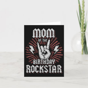 Mama van de verjaardag Rockstar Matching Rock Kaart