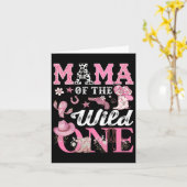 Mama van de Verjaardag Wild One 1st Verjaardag Cow Kaart (Gele Bloem)