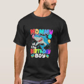 Mama van de Verjaardags Jongen Familie Matching Pa T-shirt (Voorkant)