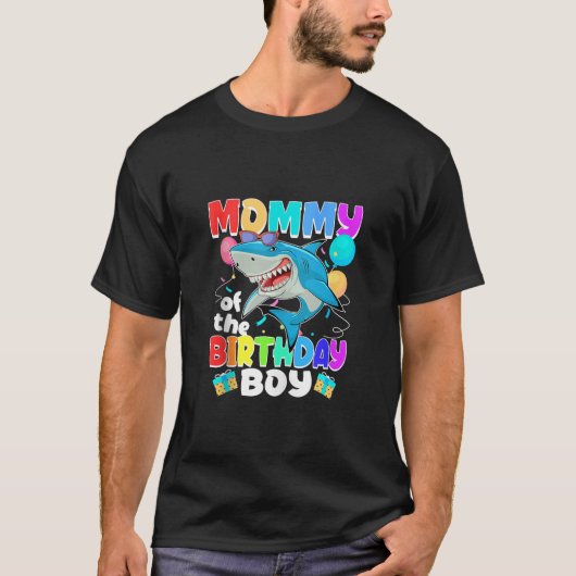 Mama van de Verjaardags Jongen Familie Matching Pa T-shirt (Voorkant)