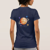 Mama van de verjaardagsjongen Rocket & Astronaut S T-shirt (Achterkant)