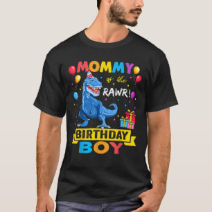 Mama van de Verjaardagsjongen T Shirt Dinosaurus R