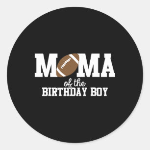 Mama van de verjaardagsjongen Voetbalfan Eerste ve Ronde Sticker