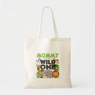 Mama van de Wild Een Verjaardag 1e Safari Oerwoud  Tote Bag