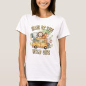 Mama van de Wild One jongens verjaardag safari die T-shirt (Voorkant)