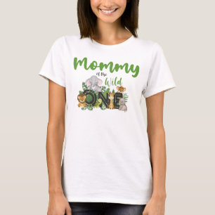 Mama van de wilde eendierentuin in de Safari-Oerwo T-shirt