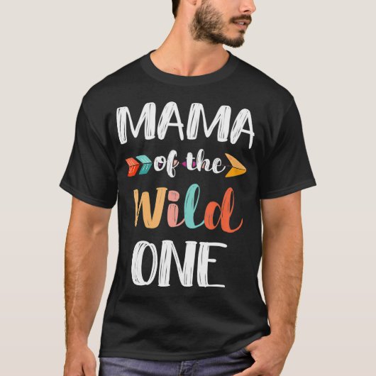 Mama van de Wilde One Boho Tribal Matching Family T-shirt (Voorkant)