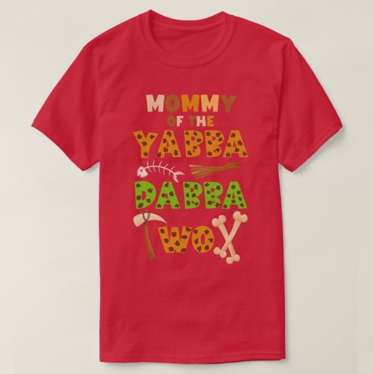 Mama van de Yabba Dabba TWEE Oude Tijden 2e Bir T-shirt (Design voorkant)