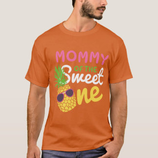 Mama van de Zoete een 1e Dag Meisje Ananas Mat T-shirt