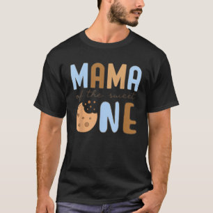 Mama Van De Zoete Een Koekjes En Melk 1e Geboorted T-shirt