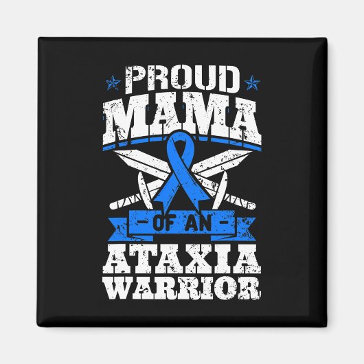 Mama van een ataxia krijger bewustzijn lint dystax magneet (Voorkant)