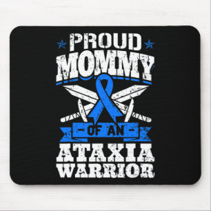 Mama van een ataxie Warrior Awareness Ribbon Dysta Muismat