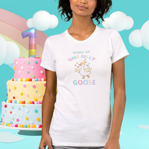 Mama van één domme gans Eerste verjaardag Dames T-shirt