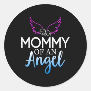Mama Van Een Engel Zegt Bewustzijnsmaand Ronde Sticker
