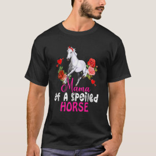 Mama van een geknipte paardenstaartje met Stropdas T-shirt