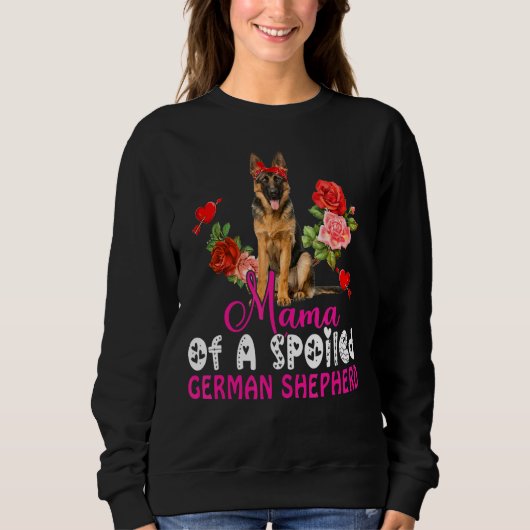 Mama van een geroosterd Stropdas van Shepherd Cute Trui (Voorkant)