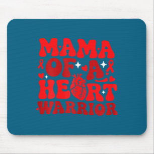 Mama van een hartkrijger CHD-bewustzijn Hartziekte Muismat