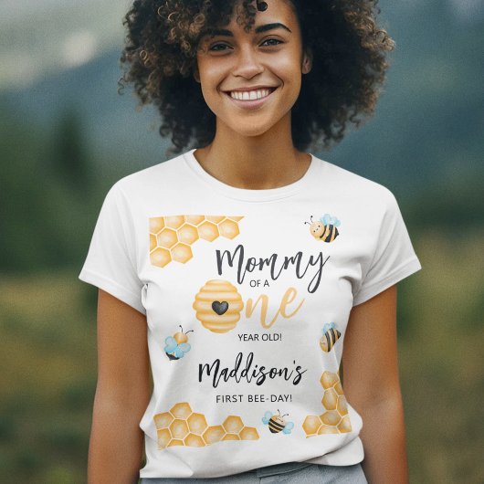 Mama van een jaar oud | Eerste Bijendag T-shirt
