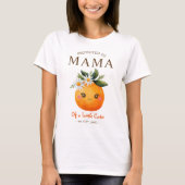 Mama van een klein schattig Baby shower T-shirt (Voorkant)