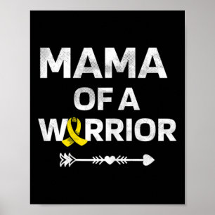 Mama van een krijger dipg bewustzijn kinderkanker poster