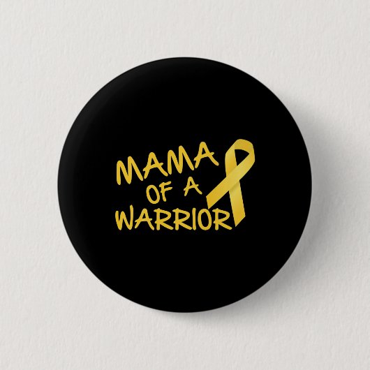 Mama van een krijger op de kinderleeftijd kankerbe ronde button 5,7 cm (Voorkant)