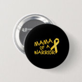 Mama van een krijger op de kinderleeftijd kankerbe ronde button 5,7 cm (Voorkant /achterkant)